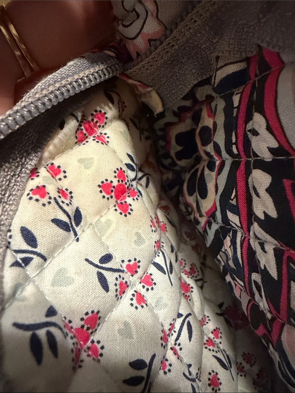 Vera Bradley Quilted Paisley Cosmetic Pouch